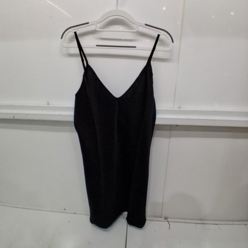 WOMEN'S SPAGHETTI STRAP DRESS - extra large  - BLACK image 2