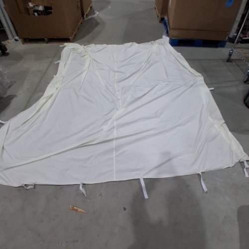 CANOPY WALL PANEL WITH VELCRO LOOPS- 10FT X 10FT- WHITE image 2