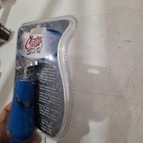 CUDA FISH SKIN GRIPPER TOOL - 6" - BLUE image 2
