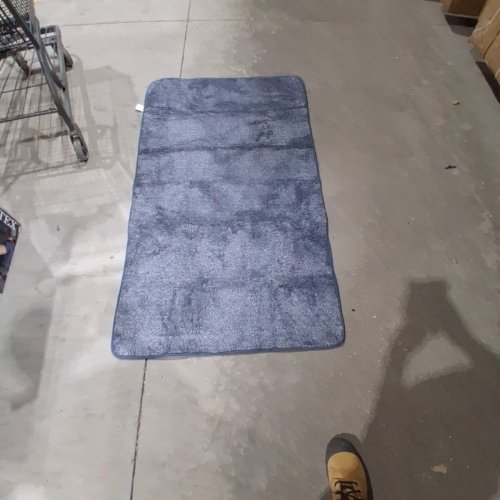 PLUSH ENTRYWAY AREA RUG - 5FT X 3FT - BLUE image 3
