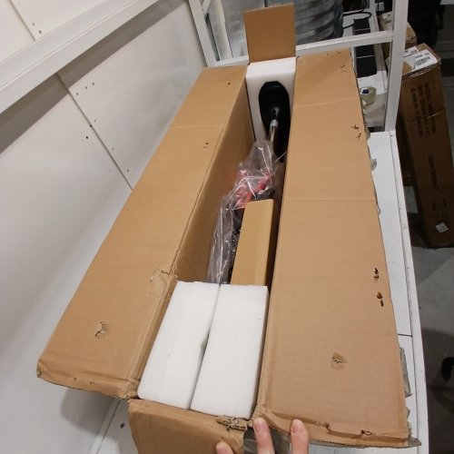 BODIOO ELECTRIC OUTBOARD 68 LBS THRUST TROLLING MOTOR WITH 8 SPEEDS & 6" ADJUSTABLE HANDLE - LED INDICATOR TRANSCOM MOUNTED - 41.3" - BLACK (MODEL: SM-68) image 6