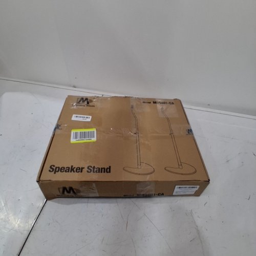 2PK MOUNTING DREAM HEIGHT ADJUSTABLE SPEAKER STAND MOUNTS - 30" - 39" - 11LBS CAP - BLACK - (MODEL: MD5401-CA) image 3