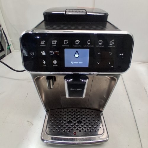 PHILIPS 4300 SERIES LATTEGO FULLY AUTOMATIC ESPRESSO MACHINE WITH BUILT-IN GRINDER & MILK FROTHER - MATTE BLACK/SILVER (MODEL: EP4347/94) image 3