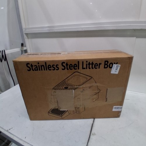 ONNISEN STAINLESS STEEL LITTER BOX WITH LID AND SCOOP - BLACK image 4
