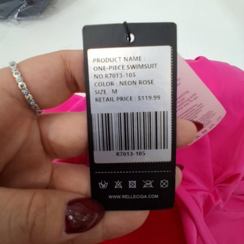 WOMEN'S RELLECIGA ONE-PIECE SWIMSUIT - MEDIUM - NEON ROSE (STYLE: R7013-105) image 3