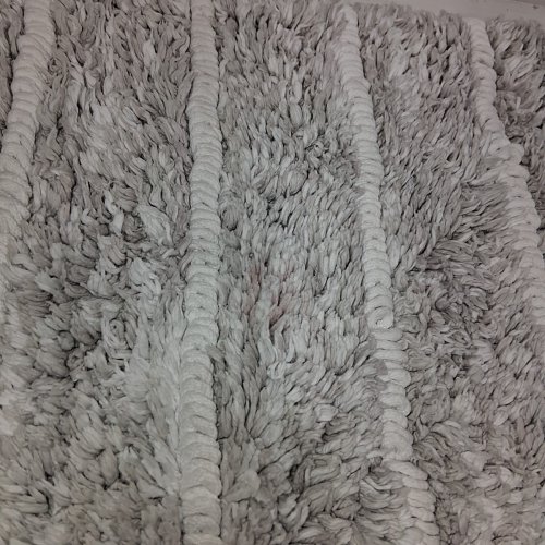 OMBRE SPACE DYE BATHMAT SHAG RUG - 24" X 36" - GREY/WHITE (MODEL: 1727307) image 3
