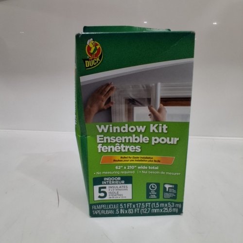 DUCK MAX STRENGTH HEAVY DUTY INDOOR WINDOW KIT - 62" X 210" image 2