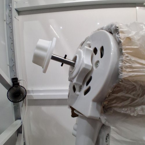 TOOLTECH 3-SPEED OSCILLATING PEDESTAL FAN - 16" - WHITE (MODEL: 100077) image 3