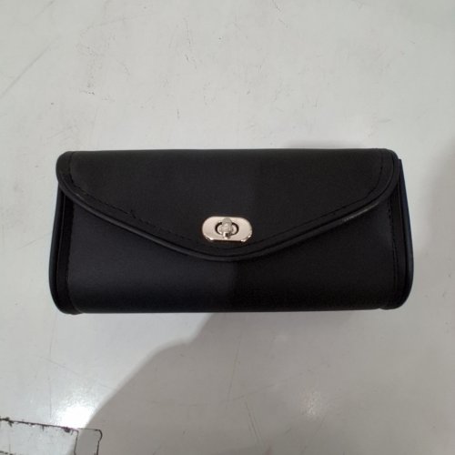 SYNTHETIC LEATHER POUCH FOR MOTORCYCLE WINDSHIELD - 9" - BLACK image 2