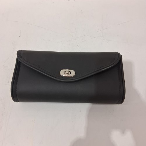 SYNTHETIC LEATHER POUCH FOR MOTORCYCLE WINDSHIELD - 9" - BLACK image 4