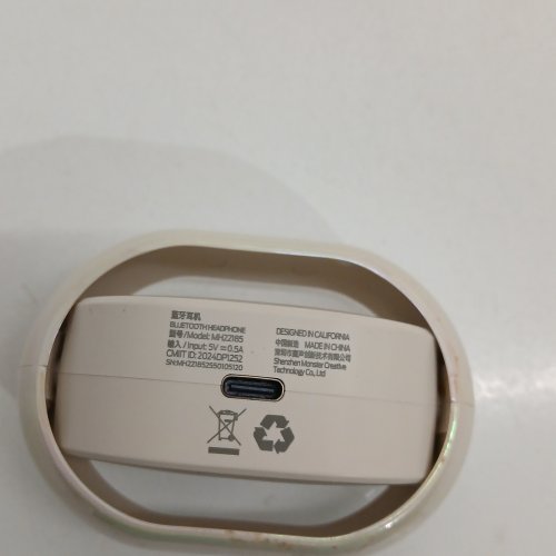 MONSTER WATERPROOF EAR CLIP ROTATING BLUETOOTH OPEN EAR HEADPHONES WITH TOUCH CONTROLS - WHITE (MODEL: AC600/MH22185) image 4