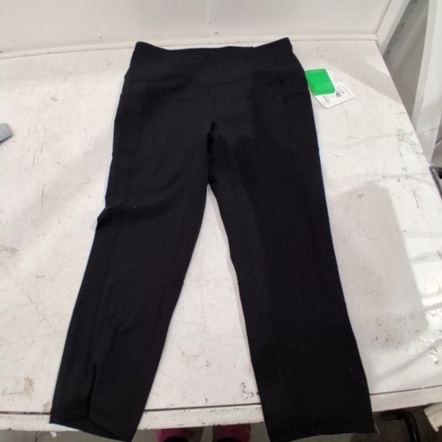 WOMEN'S REEBOK SKINNY HIGH-RISE CAPRI LEGGINGS - MEDIUM - BLACK image 2
