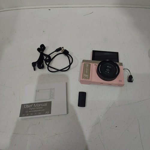 QIUOIO 4 K 16X ZOOM FLIP SCREEN COMPACT DIGITAL CAMERA - PINK image 3