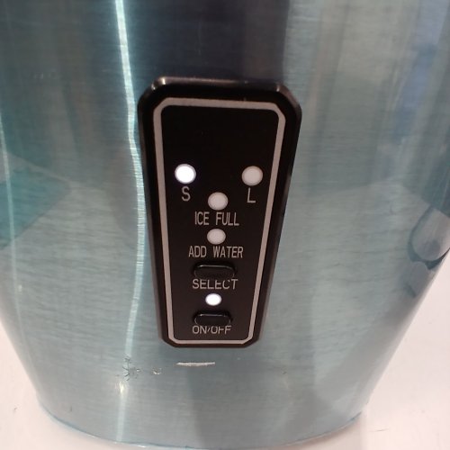 EUHOMY COUNTERTOP ICE MAKER MACHINE WITH HANDLE / BASKET & SCOOP - SILVER (MODEL: IM-01X/IM008-BSI-CAEH) image 3