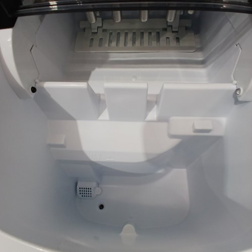 EUHOMY COUNTERTOP ICE MAKER MACHINE WITH HANDLE / BASKET & SCOOP - SILVER (MODEL: IM-01X/IM008-BSI-CAEH) image 4