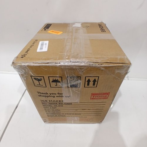 EUHOMY COUNTERTOP ICE MAKER MACHINE WITH HANDLE / BASKET & SCOOP - SILVER (MODEL: IM-01X/IM008-BSI-CAEH) image 8