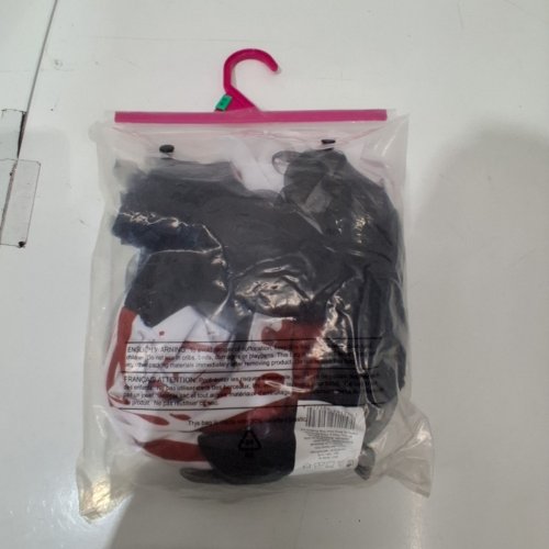 2PC GIRLS WAY TO CELEBRATE BLOODY BRIDE COSTUME - EXTRA LARGE (14-16) - WHITE/BLACK/RED image 2