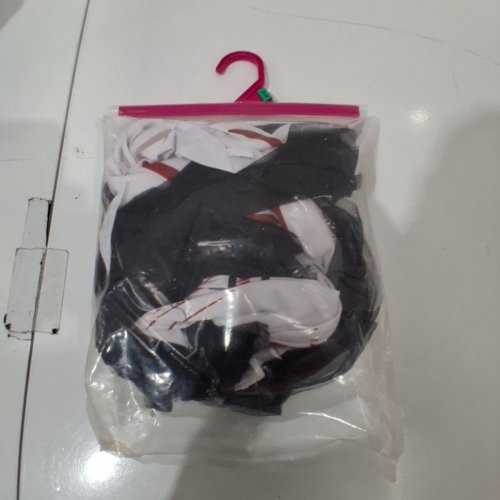 2PC GIRLS WAY TO CELEBRATE BLOODY BRIDE COSTUME - EXTRA LARGE (14-16) - WHITE/BLACK/RED image 3