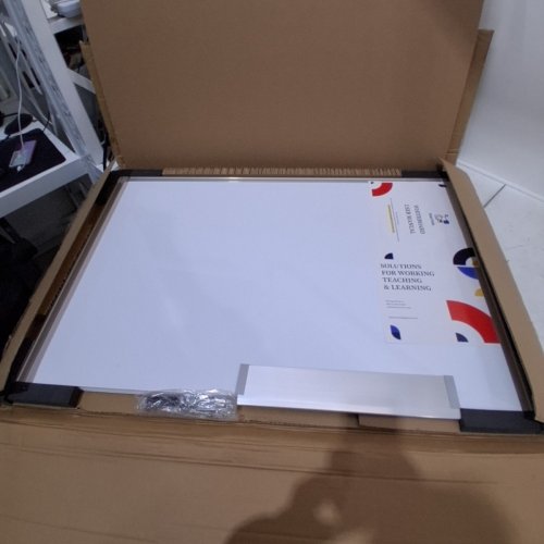 MAXTEK ALUMINIUM FRAME FOLDABLE MAGNETIC WHITE BOARD FOR WALL - 24" X 36" X 24"-WHITE/SILVER (MODEL:‎PJ-90120-86) image 2