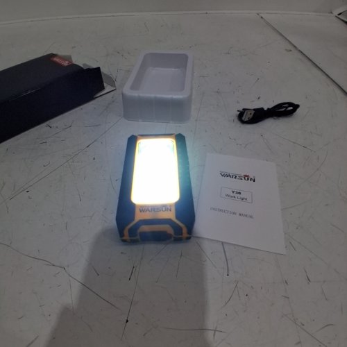 WARSUN WORK LIGHT - BLACK / YELLOW (MODEL: Y36) image 2