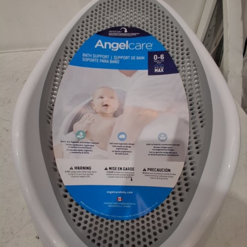 ANGELCARE BABY BATH SUPPORT - 0 TO 6M/20LBS MAX - GREY/WHITE (MODEL: ‎ST-01-PK-CA / I000545) image 3