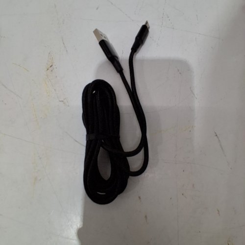 BORNE MICRO USB TO USB-A BRAIDED CABLE - 6FT (MODEL: CBLMCR6-BK) image 2