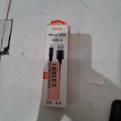 BORNE MICRO USB TO USB-A BRAIDED CABLE - 6FT (MODEL: CBLMCR6-BK) image 4