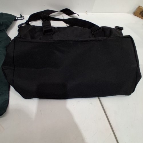 ROOTS RECYCLED FABRIC ZIPPERED OVERNIGHT DUFFLE BAG - 16” - BLACK (MODEL: R1012) image 5