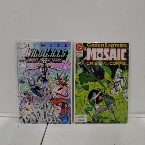 4 ASSTD DARK HORSE, DC, IMAGE, AND IMPACT COMIC BOOKS - TERMINATOR THE ENEMY WITHIN #2 OF 4, LEGEND OF THE SHIELD #11, WILDCATS #2, GREEN LANTERN MOSAIC #6 image 3