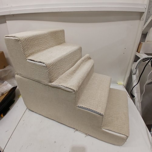 EHEYCIGA PET STAIRS 4 STEP - 24"X15"X18"- BEIGE image 2