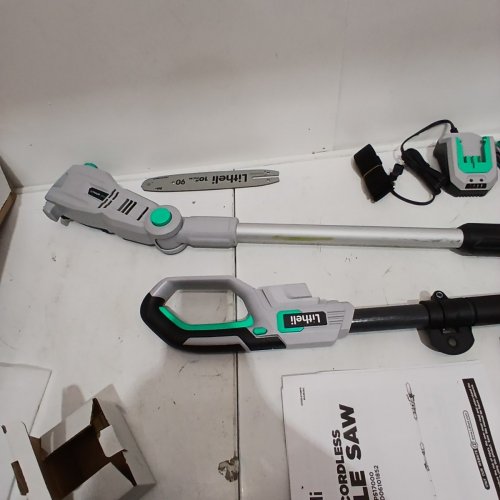 LITHELI CORDLESS POLE SAW - 10" CHAIN SAW - 20V BATTERY POWERED POLE SAW FOR BRANCH CUTTING, TRIMMING, PRUNING - COMES WITH BATTERY AND CHARGER (MODEL: E1PS17000) image 6