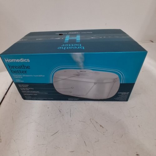 HOMEDICS ULTRASONIC HUMIDIFIER, VISIBLE COOL MIST 7-COLOR NIGHT-LIGHT, 3 COOL MIST SETTINGS - 0.5 GAL - WHITE (MODEL:CMTF14) image 2