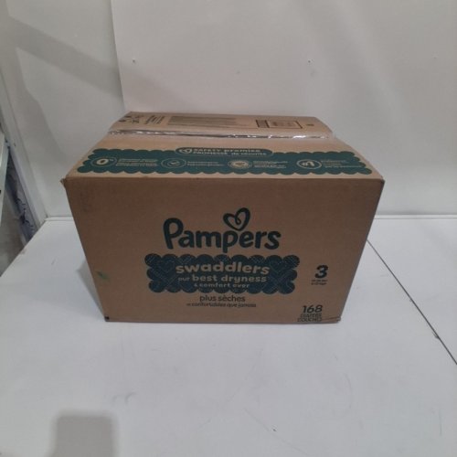 168PK PAMPERS SWADDLERS DISPOSABLE DIAPERS - SIZE 3 (16-28LBS) image 3