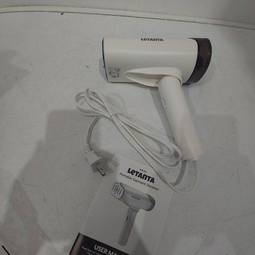 LETANTA FOLDABLE PORTABLE HANDHELD GARMENT STEAMER - 150ML WATER TANK - 1000W - IVORY (MODEL: AN-03) image 2