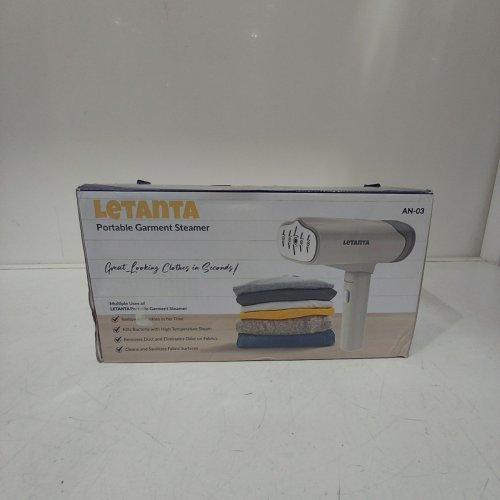 LETANTA FOLDABLE PORTABLE HANDHELD GARMENT STEAMER - 150ML WATER TANK - 1000W - IVORY (MODEL: AN-03) image 3
