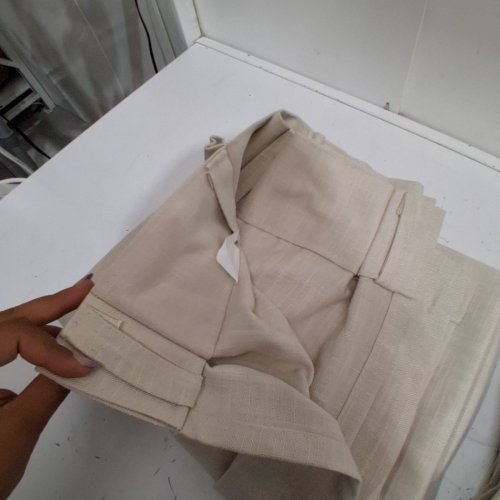 2-PANEL BLACKOUT LINEN CURTAINS - 52" X 94" - BEIGE image 3