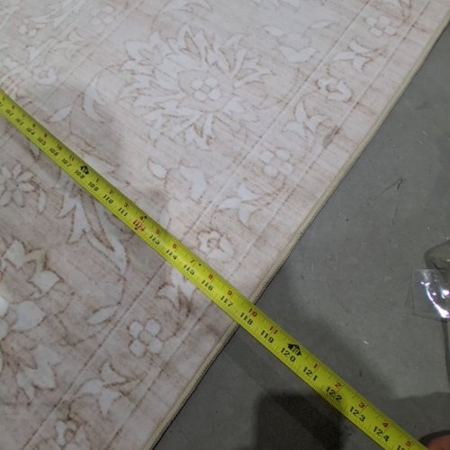 RECTANGULAR GEOMETRIC AREA RUG - 12FT X 10FT - BEIGE image 6