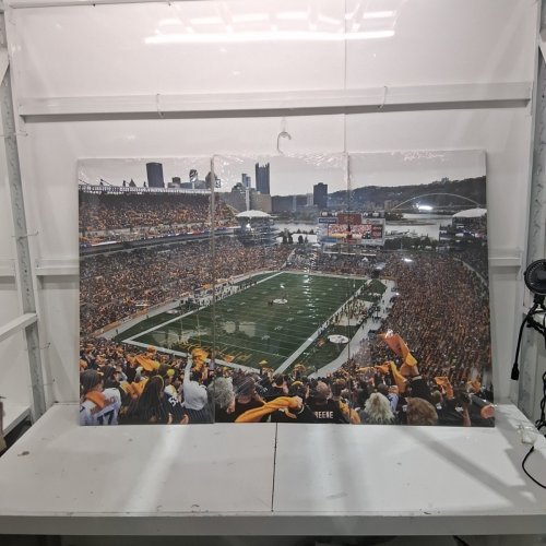 3PC PITTSBURGH STEELERS FOOTBALL STADIUM WALL ART 36" X 16" - MULTICOLOUR image 2
