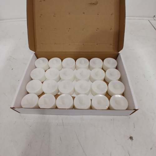 24PK LED FLAMELESS FLICKERING TEA LIGHT CANDLES - WHITE image 2