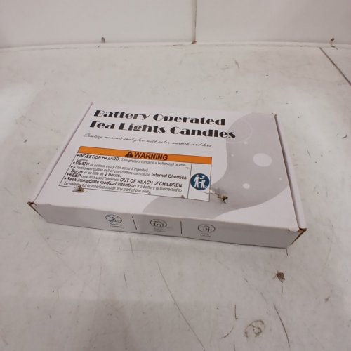 24PK LED FLAMELESS FLICKERING TEA LIGHT CANDLES - WHITE image 4