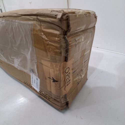 LARGE CAMPING COT WITH PADDED MATTRESS - 79" X 32" - BLACK/BLUE (MODEL: A043-002-001) image 3