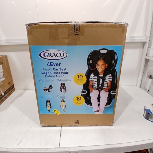 GRACO 4EVER 4-IN-1 CONVERTIBLE WASHABLE CAR SEAT - 4-120LBS MAX - BLACK (MODEL: 2168323) image 8