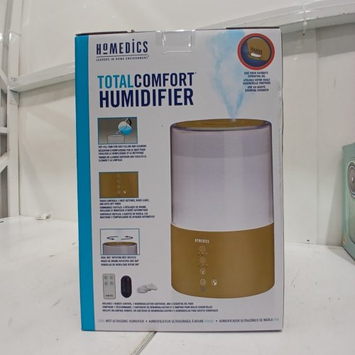HOMEDICS TOTAL COMFORT TOP FILL COOL MIST ULTRASONIC HUMIDIFIER WITH REMOTE - 2.75L - GOLD (MODEL: UHE-CMTF28) image 4