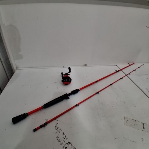 LEWS MACH SMASH CASTING ROD WITH REEL - 7FT- RED / BLACK (STYLE: MS70M-2) image 2