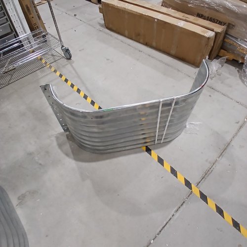 2PK STEEL STRAIGHT AREA WINDOW WELLS - 1FT 11" X 3FT 7" - SILVER STEEL image 2