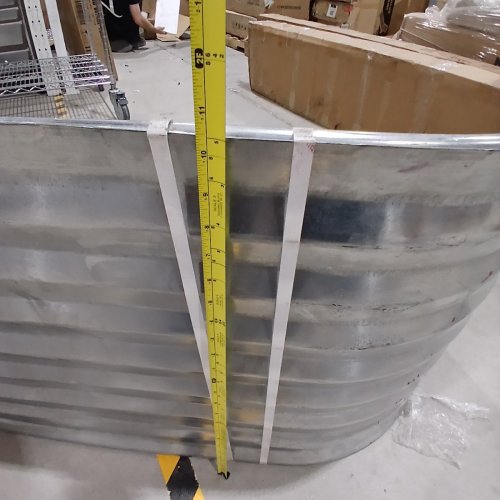 2PK STEEL STRAIGHT AREA WINDOW WELLS - 1FT 11" X 3FT 7" - SILVER STEEL image 6