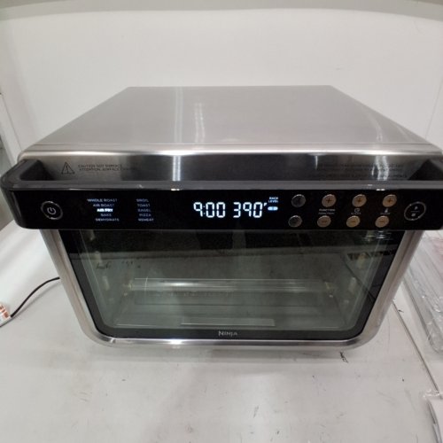 NINJA FOODI XL PRO AIR FRY DIGITAL CONVECTION COUNTERTOP TOASTER OVEN - 1800W - SILVER - (MODEL: DT201C) image 2