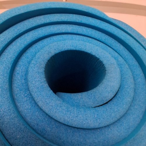 CAP BARBELL HIGH DENSITY EXERCISE YOGA MAT WITH STRAP - 1/2" X 24"X 68" - TEAL (MODEL: MTIS-6523-12TL) image 3