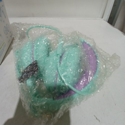 KIDS MPOW CH6S WIRED OVER-EAR HEADPHONES WITH 85DB/94DB VOLUME LIMITER AND IN-LINE MIC - GREEN/PURPLE (MODEL: BH297B) image 2