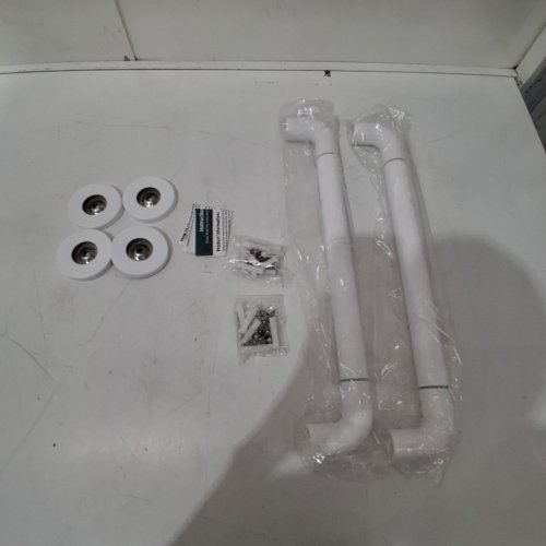 2PK SHOWER ANTI-SLIP GRAB BARS - 12" - WHITE image 2